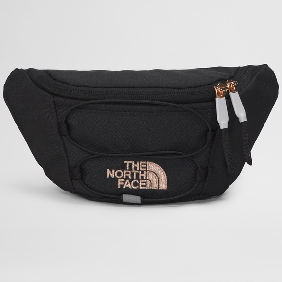 The North Face Jester Black Belt Bag with Rose Gold Accent - Picture 1 of 8